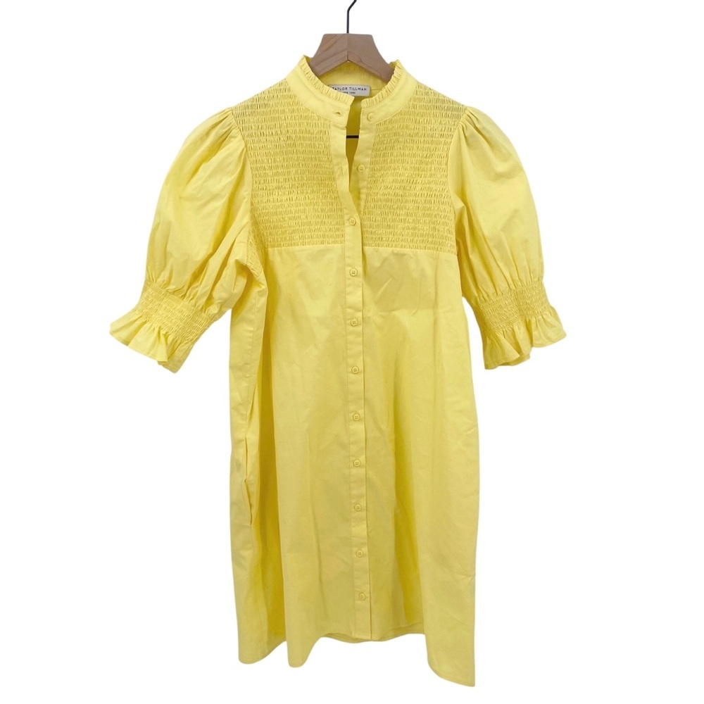 Taylor Tillman NY Aubrey Smocked Dress Small - Picture 3 of 7